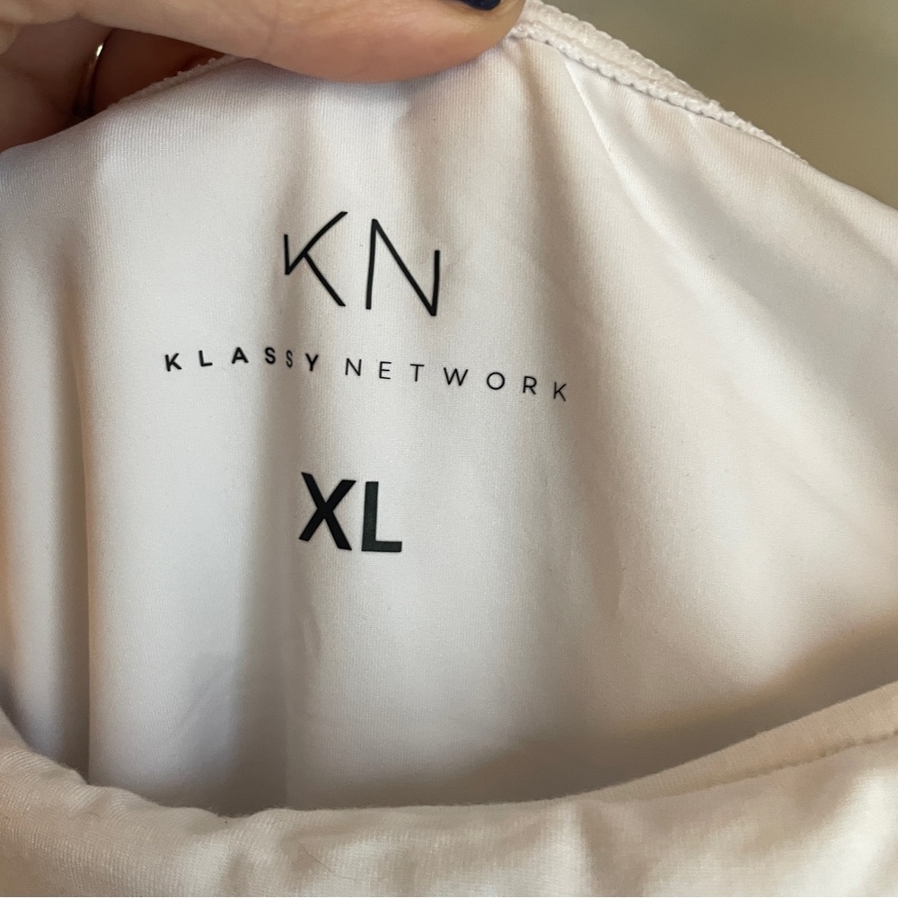 Klassy Network Off the Shoulder Brami bundle White XL black L - Picture 3 of 6